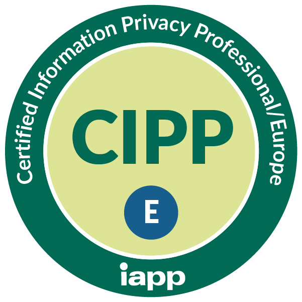 IAPP CIPP/E certification badge